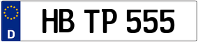 Trailer License Plate